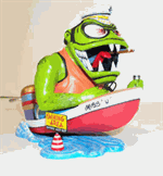 LND16008 Leaky Boat Louie Weird-Oh